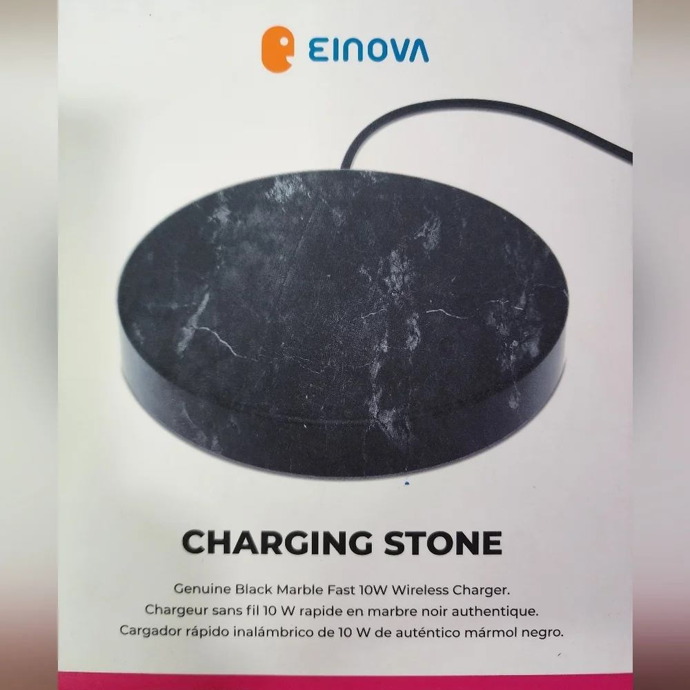 Einova Black Marble Fast 10W Charging Stone‎